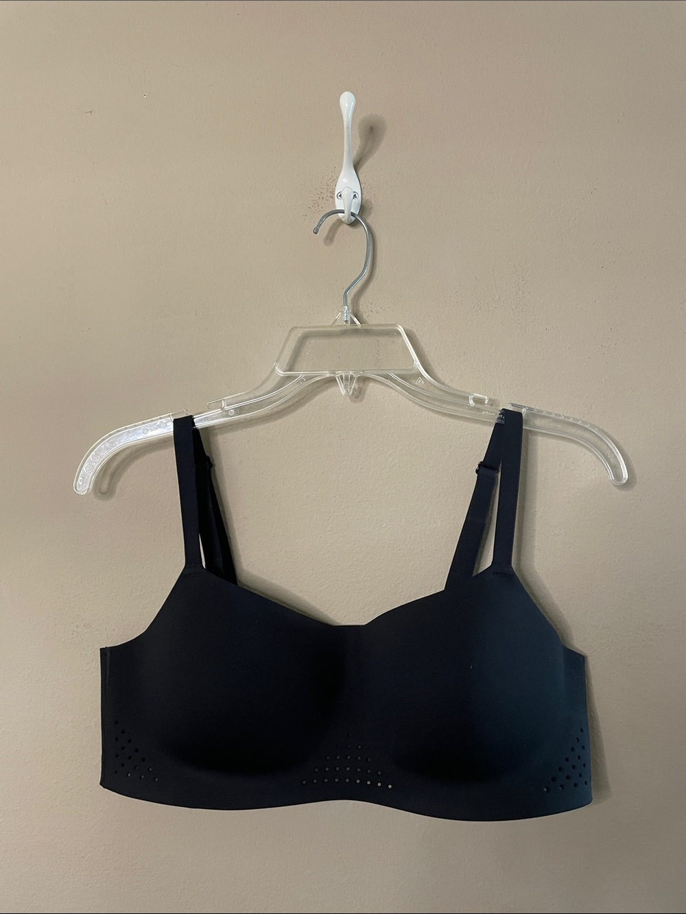 PINK Victoria's Secret Black Seamless Wireless Bralette SZ large